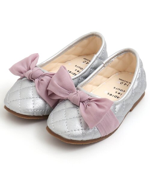 apres les cours（アプレレクール）の「シフォンリボンパンプス【フォーマル対応】（パンプス・キッズ・ブラック/シルバー/アイボリー・15 /20/18/17/19/14/16）」の6枚目の写真