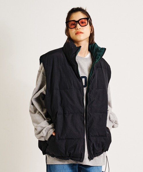 ジャックローズ レザー切替ダウンベスト 新品