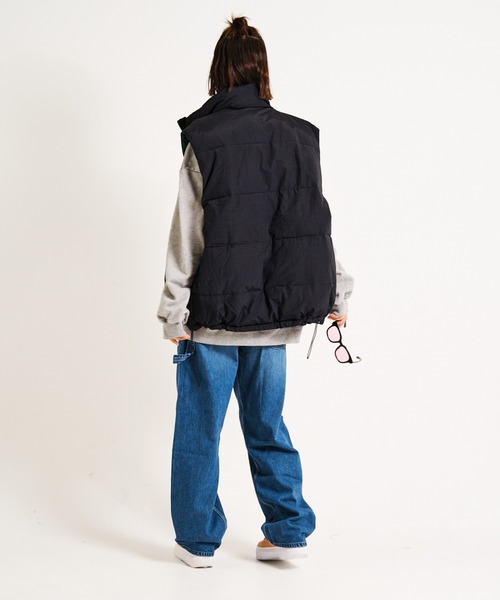 ジャックローズ レザー切替ダウンベスト 新品