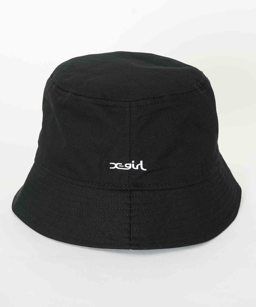 X-girl（エックスガール）の「BASIC BUCKET HAT（ハット・レディース・ブラック/ホワイト/ライトグリーン・ONE SIZE）」の7枚目の写真