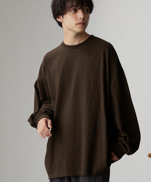 MONO-MART(モノマート)の「ダーツオーバーバルーンL/Sカットソー(Tシャツ/カットソー・メンズ・ブラック/ブラウン/オフホワイト/ダークオリーブ/ブルー/チャコール・M/L)」の20枚目の写真