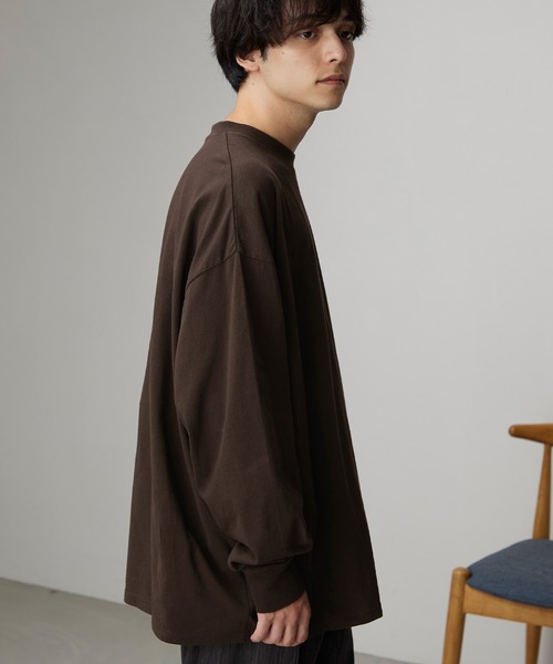 MONO-MART(モノマート)の「ダーツオーバーバルーンL/Sカットソー(Tシャツ/カットソー・メンズ・ブラック/ブラウン/オフホワイト/ダークオリーブ/ブルー/チャコール・M/L)」の22枚目の写真