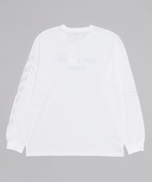 qwerty(クワーティ)の「qwerty(クワーティ)Saint QXXXXX LS TEE Tシャツ(Tシャツ/カットソー・メンズ・ホワイト/ブラック・L/M/XL)」の3枚目の写真