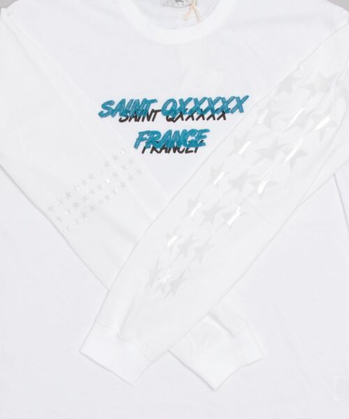 qwerty(クワーティ)の「qwerty(クワーティ)Saint QXXXXX LS TEE Tシャツ(Tシャツ/カットソー・メンズ・ホワイト/ブラック・L/M/XL)」の4枚目の写真