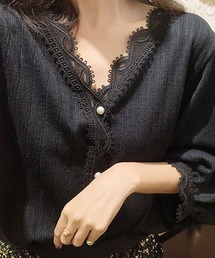 Primazel | 長袖スカラッププルオーバー(Tシャツ/カットソー)