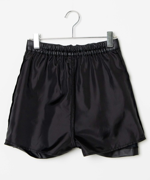 WEGO（ウィゴー）の「WEGO/フェイクレザーミニスカパン（スカート・レディース・ブラック・FREE）」の7枚目の写真