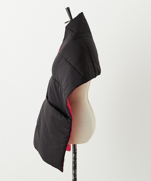 ear PAPILLONNER（イアパピヨネ）の「【SUM1 STYLE（スミスタイル）】ベスト風中綿ストール（ストール/ショール・レディース・ブラック/アイボリー・FREE）」の16枚目の写真