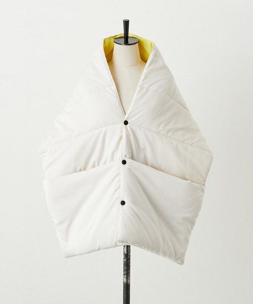 ear PAPILLONNER（イアパピヨネ）の「【SUM1 STYLE（スミスタイル）】ベスト風中綿ストール（ストール/ショール・レディース・ブラック/アイボリー・FREE）」の6枚目の写真