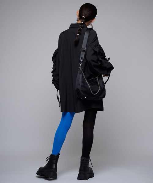 Narcissus（ナルシス）の「【Narcissus】ソデシャーリングブラウス（シャツ/ブラウス・レディース・ホワイト/ブラック・FREE）」の7枚目の写真