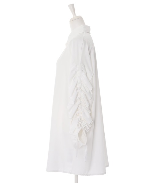 Narcissus（ナルシス）の「【Narcissus】ソデシャーリングブラウス（シャツ/ブラウス・レディース・ホワイト/ブラック・FREE）」の10枚目の写真