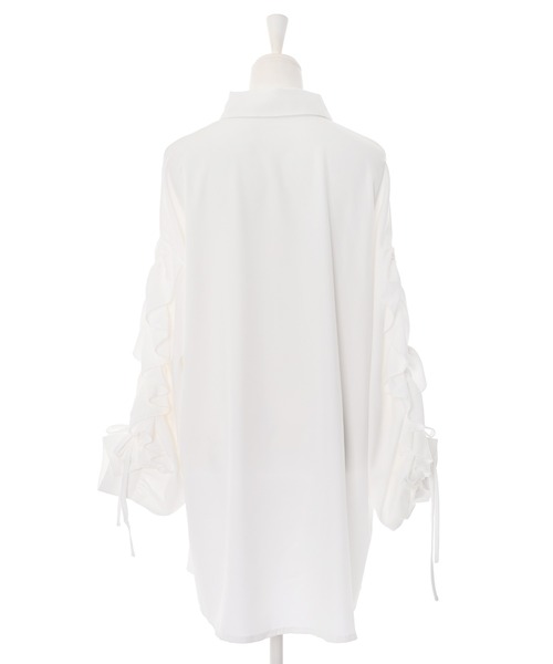 Narcissus（ナルシス）の「【Narcissus】ソデシャーリングブラウス（シャツ/ブラウス・レディース・ホワイト/ブラック・FREE）」の11枚目の写真