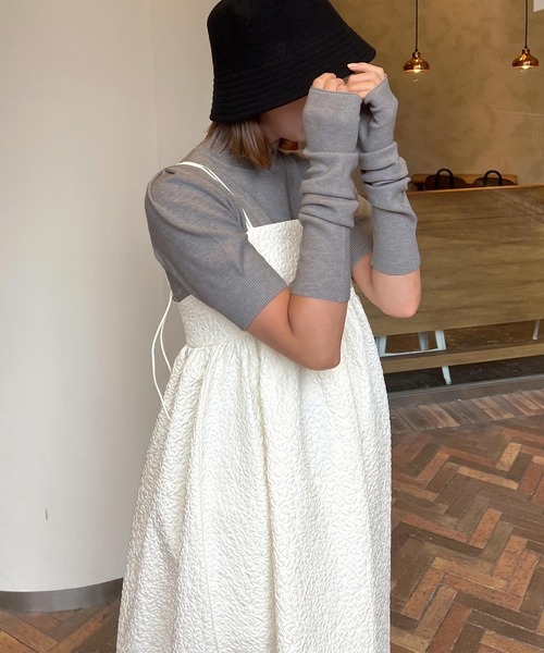 KOBE LETTUCE（コウベレタス）の「アームウォーマー付きニット（ニット/セーター・レディース・アイボリー/グレー/モカ・FREE）」の10枚目の写真