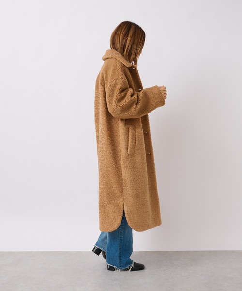 RIVE DROITE（リヴドロワ）の「エコボア×エコファーステンカラーコート（ステンカラーコート・レディース・グレー系その他/キャメル・FREE）」の8枚目の写真