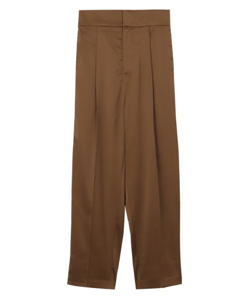 RASW（ラス）の「［RASW］サテンタックテーパードパンツ（スラックス・レディース・ダークネイビー/キャメル・S/M/L）」の6枚目の写真