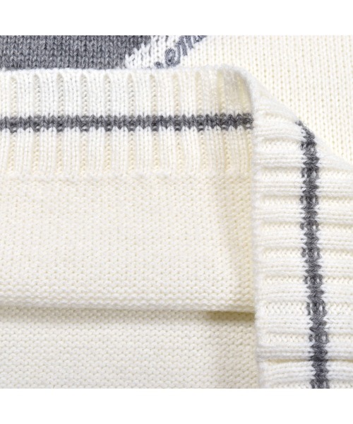 BeBe（ベベ）の「BeBe/ハートジャガード刺繍ニット(100~150cm)（ニット/セーター・キッズ・ブラック/オフホワイト・110/130/140/100/120/150）」の7枚目の写真