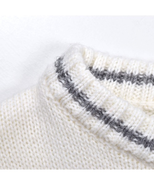 BeBe（ベベ）の「BeBe/ハートジャガード刺繍ニット(100~150cm)（ニット/セーター・キッズ・ブラック/オフホワイト・110/130/140/100/120/150）」の18枚目の写真