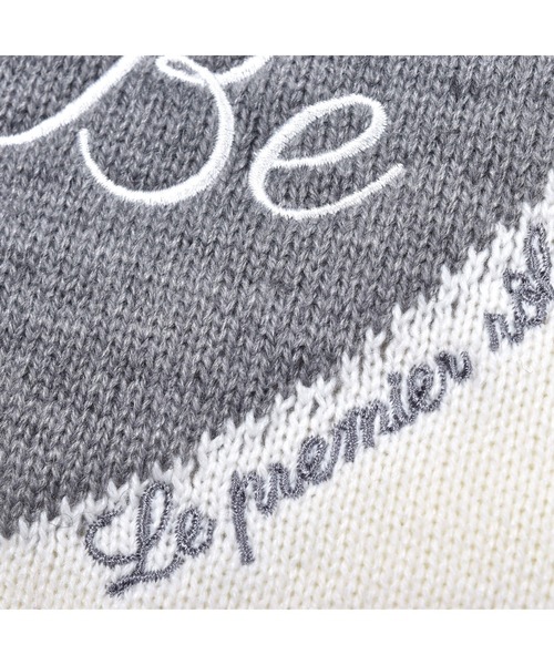 BeBe（ベベ）の「BeBe/ハートジャガード刺繍ニット(100~150cm)（ニット/セーター・キッズ・ブラック/オフホワイト・110/130/140/100/120/150）」の15枚目の写真
