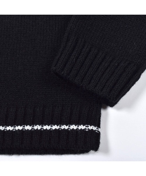 BeBe（ベベ）の「BeBe/ハートジャガード刺繍ニット(100~150cm)（ニット/セーター・キッズ・ブラック/オフホワイト・110/130/140/100/120/150）」の16枚目の写真