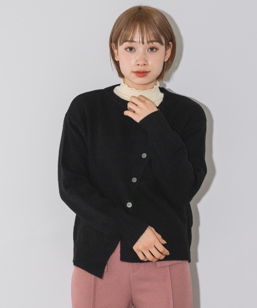 mebole(メボレ)の「斜めボタンカーディガン(カーディガン/ボレロ・レディース・アイボリー/ブラック/グレー/レッド/ベージュ・FREE)」の22枚目の写真