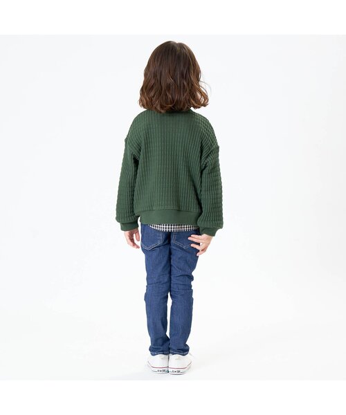 F.O.KIDS(エフオーキッズ)の「BIGワッフルフェルトAPカーディガン(カーディガン/ボレロ・キッズ・グリーン/アイボリー/ネイビー・110/130/140/100/120/95/90/80)」の5枚目の写真