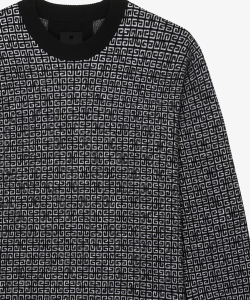 GIVENCHY（ジバンシイ）の「4G sweater in viscose knit（ニット/セーター・メンズ・ブラック×ホワイト・SMALL/MEDIUM/LARGE/X-LARGE/X-SMALL）」の2枚目の写真