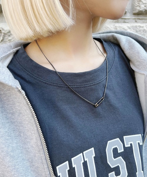 Figments（フィグメンツ）の「安ピンネックレス（ネックレス・レディース・ブラック/シルバー・FREE）」の3枚目の写真