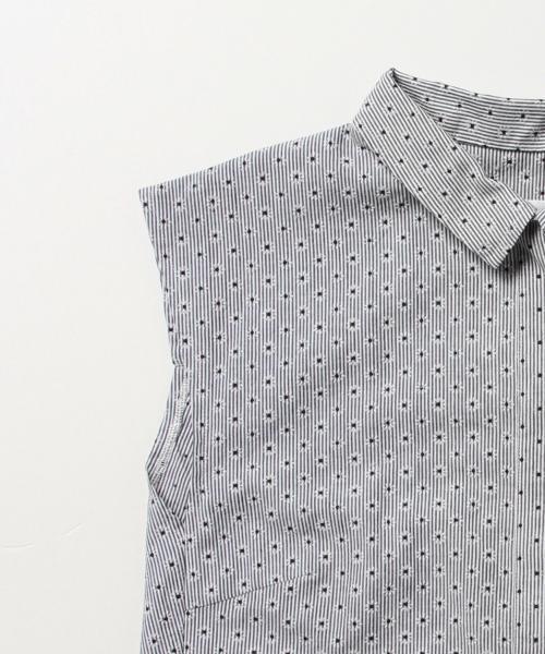 Ray BEAMS（レイビームス）の「Ray BEAMS / ストライプ 小花 バックラップ シャツ（シャツ/ブラウス・レディース・ブラック/ネイビー・0/1）」の10枚目の写真