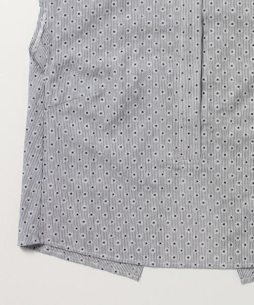 Ray BEAMS（レイビームス）の「Ray BEAMS / ストライプ 小花 バックラップ シャツ（シャツ/ブラウス・レディース・ブラック/ネイビー・0/1）」の11枚目の写真