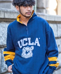 UCLA | 『UCLA/ユーシーエルエー』ロゴ入りハーフZIPトレーナー(スウェット)