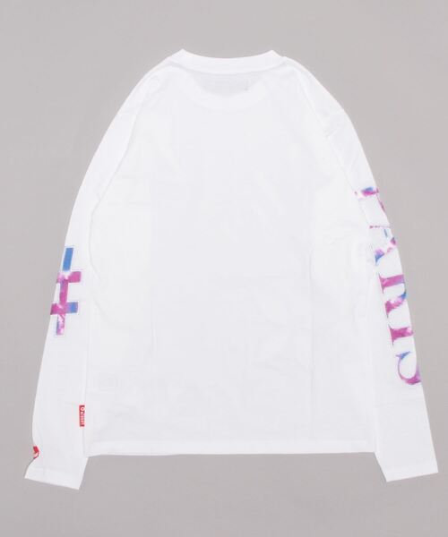 LUXE/R(ラグジュ)の「(RM)【ユニセックス】【LUXE/R】モノグラム ビッグ ロゴ タイダイ ワッペン 長袖 Tシャツ(Tシャツ/カットソー・メンズ・ホワイト/グレー/ブラック・MEDIUM/LARGE)」の4枚目の写真