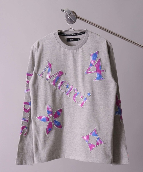 LUXE/R(ラグジュ)の「(RM)【ユニセックス】【LUXE/R】モノグラム ビッグ ロゴ タイダイ ワッペン 長袖 Tシャツ(Tシャツ/カットソー・メンズ・ホワイト/グレー/ブラック・MEDIUM/LARGE)」の15枚目の写真