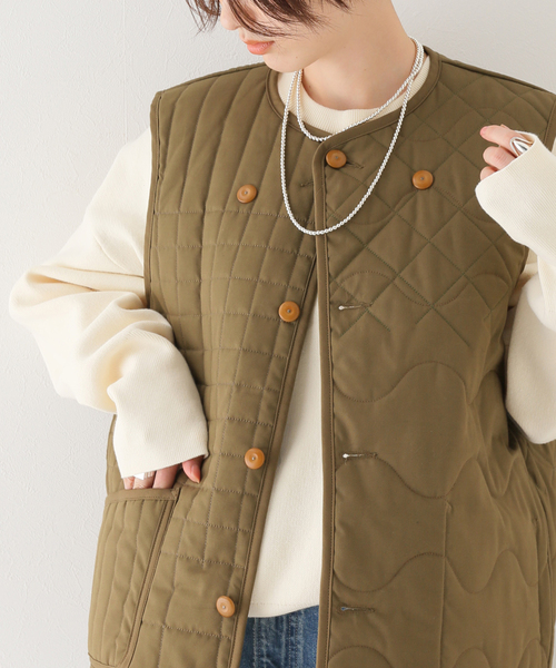 セール】【NIGEL CABOURN/ナイジェルケーボン】LINER VEST JACQUARD