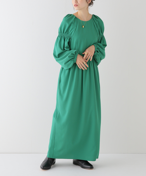 ✴︎秋に可愛い✴︎VERMEIL par iena ドビーワンピースベージュ ✴︎秋に可愛い✴︎VERMEIL par iena ドビーワンピースベージュ