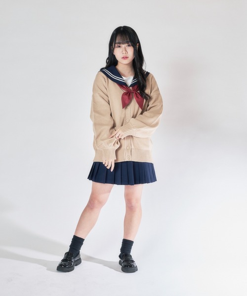 WEGO（ウィゴー）の「WEGO/セーラーシャツ（シャツ/ブラウス・レディース・ネイビー/グレー・MEDIUM/LARGE）」の7枚目の写真