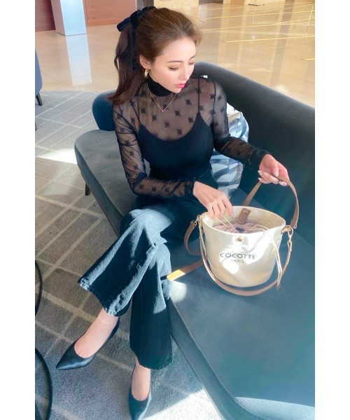 Soir,5 COCOTTE PARIS(ソワールイブニングココットパリ)の「Canvas Bucket bag(ハンドバッグ・レディース・ホワイト/キャメル/ブラック・FREE)」の22枚目の写真