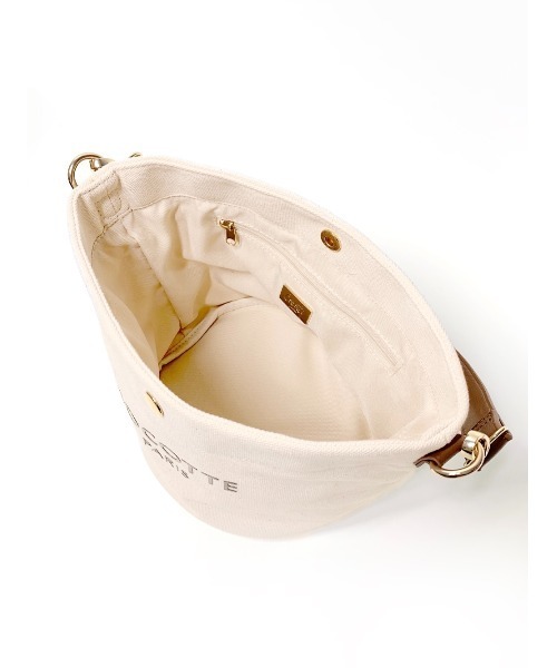 Soir,5 COCOTTE PARIS(ソワールイブニングココットパリ)の「Canvas Bucket bag(ハンドバッグ・レディース・ホワイト/キャメル/ブラック・FREE)」の16枚目の写真