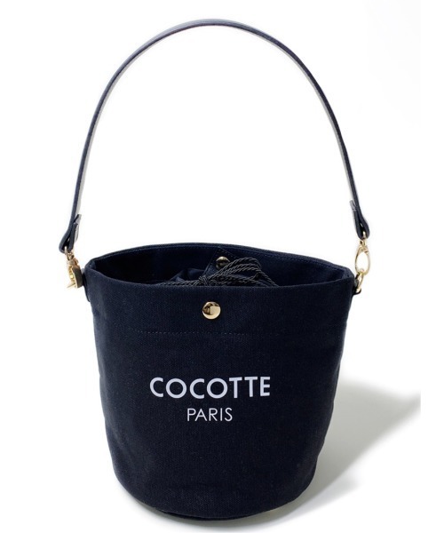 Soir,5 COCOTTE PARIS(ソワールイブニングココットパリ)の「Canvas Bucket bag(ハンドバッグ・レディース・ホワイト/キャメル/ブラック・FREE)」の17枚目の写真