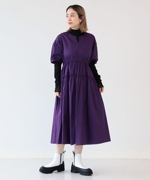 Ray BEAMS（レイビームス）の「REMME / サイドゴア ジップ ブーツ（ブーツ・レディース・ブラック/ホワイト・36/37/38/39）」の3枚目の写真