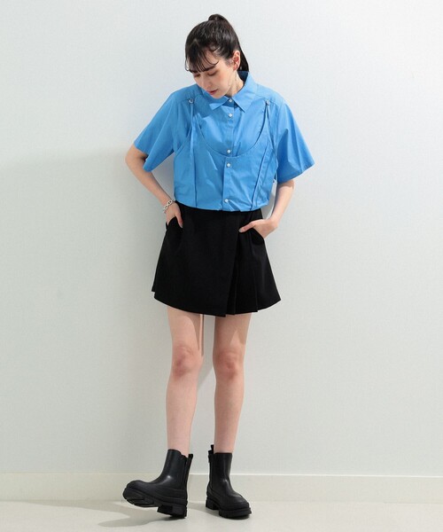 Ray BEAMS（レイビームス）の「REMME / サイドゴア ジップ ブーツ（ブーツ・レディース・ブラック/ホワイト・36/37/38/39）」の6枚目の写真