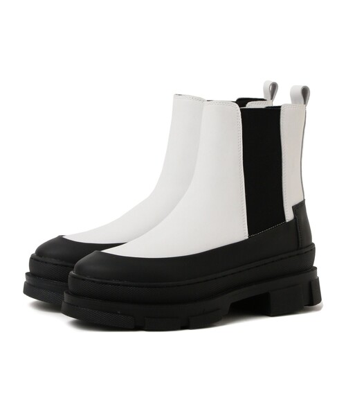 Ray BEAMS（レイビームス）の「REMME / サイドゴア ジップ ブーツ（ブーツ・レディース・ブラック/ホワイト・36/37/38/39）」の10枚目の写真
