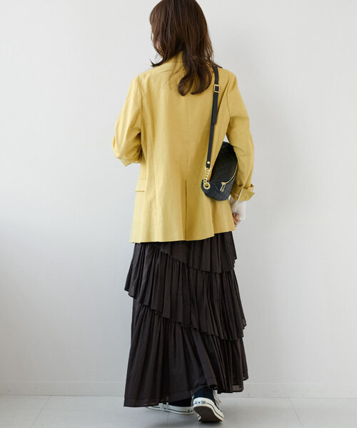 JOURNAL STANDARD relume(ジャーナルスタンダード レリューム)の「《追加》コットンボイルレイヤードスカート(スカート・レディース・チャコールグレー/ブラック・FREE)」の14枚目の写真