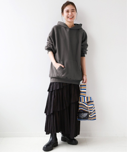 JOURNAL STANDARD relume(ジャーナルスタンダード レリューム)の「《追加》コットンボイルレイヤードスカート(スカート・レディース・チャコールグレー/ブラック・FREE)」の22枚目の写真