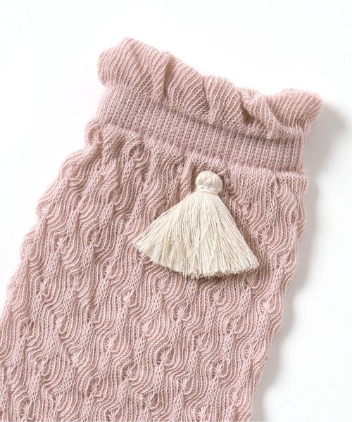 apres les cours（アプレレクール）の「くしゅくしゅトレンカ（レッグウォーマー・キッズ・ピンク/アイボリー・90）」の5枚目の写真