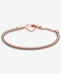 PANDORA パンドラ ローズゴールド ブレスレット ハート型 PANDORA パンドラ ローズゴールド ブレスレット ハート型