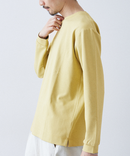 417 EDIFICE(フォーワンセブンエディフィス)の「コンパクトポンチ L/S カットソー【Made in Japan】(Tシャツ/カットソー・メンズ・ブラック/ブラック系その他/グレー/ホワイト/イエロー/グリーン・SMALL/MEDIUM/LARGE/X-LARGE)」の6枚目の写真