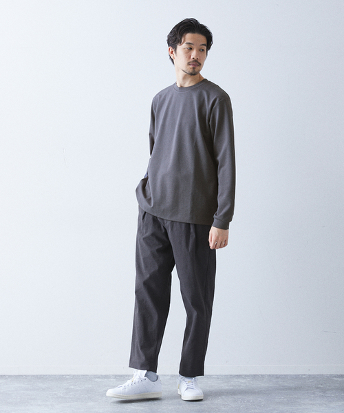 417 EDIFICE(フォーワンセブンエディフィス)の「コンパクトポンチ L/S カットソー【Made in Japan】(Tシャツ/カットソー・メンズ・ブラック/ブラック系その他/グレー/ホワイト/イエロー/グリーン・SMALL/MEDIUM/LARGE/X-LARGE)」の9枚目の写真