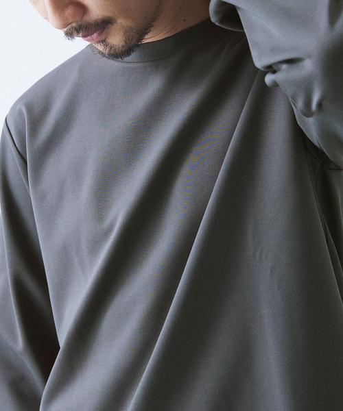 417 EDIFICE(フォーワンセブンエディフィス)の「コンパクトポンチ L/S カットソー【Made in Japan】(Tシャツ/カットソー・メンズ・ブラック/ブラック系その他/グレー/ホワイト/イエロー/グリーン・SMALL/MEDIUM/LARGE/X-LARGE)」の10枚目の写真