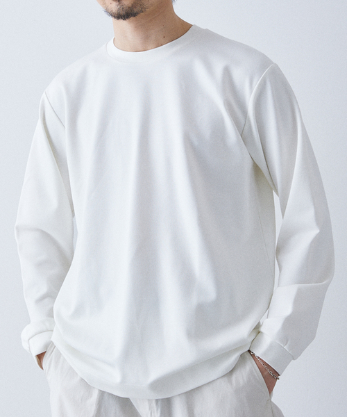 417 EDIFICE(フォーワンセブンエディフィス)の「コンパクトポンチ L/S カットソー【Made in Japan】(Tシャツ/カットソー・メンズ・ブラック/ブラック系その他/グレー/ホワイト/イエロー/グリーン・SMALL/MEDIUM/LARGE/X-LARGE)」の14枚目の写真