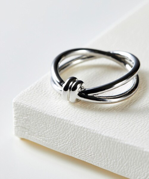 tk.TAKEO KIKUCHI（ティーケータケオキクチ）の「◆ムスビメリング（リング・メンズ・シルバー/ゴールド/シルバー系4・13/17）」の2枚目の写真