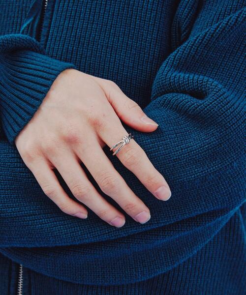 tk.TAKEO KIKUCHI（ティーケータケオキクチ）の「◆ムスビメリング（リング・メンズ・シルバー/ゴールド/シルバー系4・13/17）」の6枚目の写真